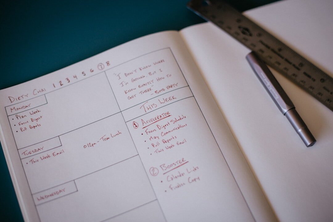 meal planning notebook
