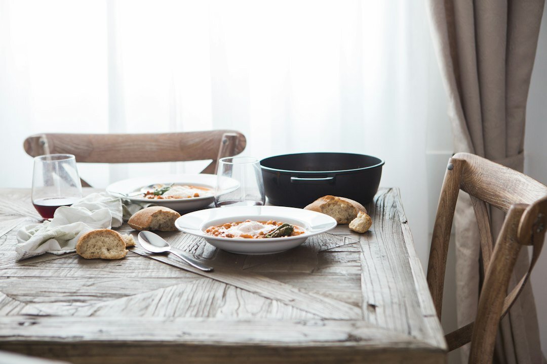 home cooked meal on table