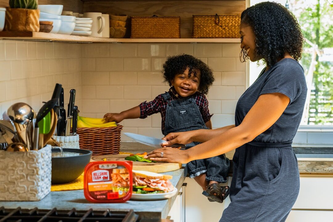 beginner cook in kitchen
